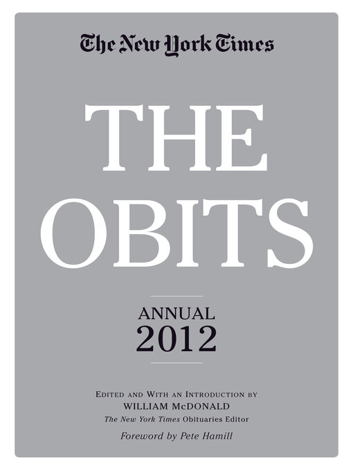Title details for The Obits by William McDonald - Available